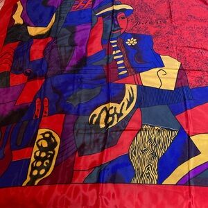 Colorful Abstract Silk Scarf,Pablo Picasso.